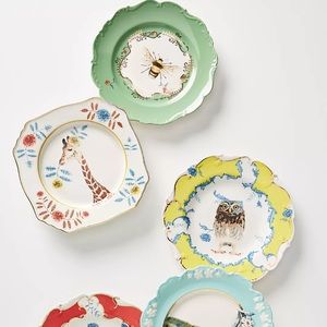 Lou Rota Nature Table Dessert Plate Giraffe